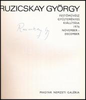 Ruzicskay György festőművész gyűjteményes kiállítása 1976. november-december. ALÁÍRT! Meghívóval. 19...