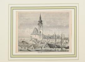 cca. 1890Greguss Imre után: Szegedi alsóváros, 19x25cm