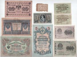 Oroszország ~1920. 50R-1000R (10db) T:III,III- Russia ~1920. 50 Rubles - 1000 Rubles (10pcs) C:F,VG