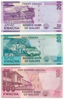 Malawi 2016-2017. 20K-100K (3xklf) T:II-III szép papír
Malawi 2016-2017. 20 Kwacha - 100 Kwacha (3x...