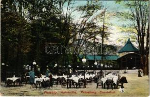 1911 Pozsony, Pressburg, Bratislava; Vaskutacskai pavilon vendéglő / Eisenbrünnel Pavillon / Eisenbründl pavilion, restaurant (EK)