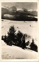 Kárpátalja, téli táj, síelő / winter sport, skiing