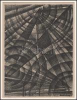 Ruzicskay György (1896-1993): Illusztráció a Szerelemkeresőből. Algrafia, papír, jelzett az algrafiá...