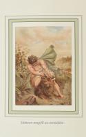 Sámson megöli az oroszlánt. Litográfia, papír. 1900 körül. 28x20cm