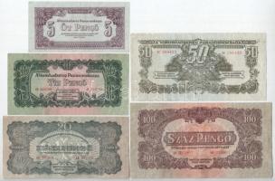 1944. 5P-100P "A Vöröshadsereg Parancsnoksága" (5xklf) T:III