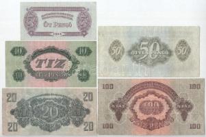 1944. 5P-100P "A Vöröshadsereg Parancsnoksága" (5xklf) T:III