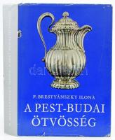 P. Brestyánszky Ilona: A pest-budai ötvösség. Bp., 1977, Műszaki. Fekete-fehér képekkel és ábrákkal illusztrálva. Kiadói egészvászon kötés, kiadói kissé szakadt, kissé kopott papír védőborítóval.