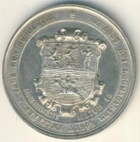 1857. "Ferenc József-Erzsébet-Jászberény május 13." országjáró emlékérem Ag 17,5g T:1- R!