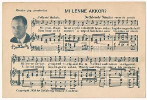 3 db RÉGI magyar kottás zenés képeslap / Hungarian music sheets - 3 pre-1945 postcards