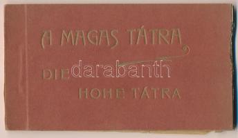 Tátra, Magas-Tátra, Vysoké Tatry; képeslapfüzet 9 képeslappal / postcard booklet with 9 postcards