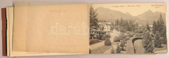 Tátra, Magas-Tátra, Vysoké Tatry; képeslapfüzet 9 képeslappal / postcard booklet with 9 postcards