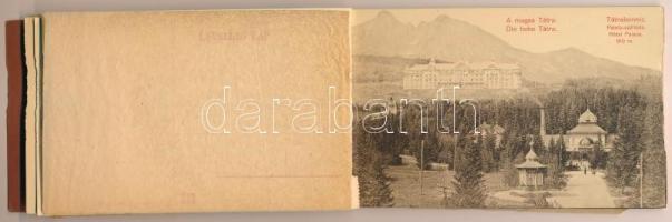 Tátra, Magas-Tátra, Vysoké Tatry; képeslapfüzet 9 képeslappal / postcard booklet with 9 postcards