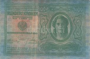 1912. 100K piros "Magyarország" körbélyegzővel T:I