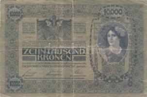 1918. 10.000K piros "Magyarország" körbélyegzővel T:IV