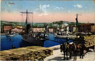 1914 Fiume, Rijeka; kikötő / port (EK)
