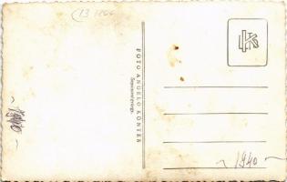 1940 Sepsiszentgyörgy, Sfantu Gheorghe; katonák lovon / military, soldiers on horses. Angelo Köntés ...