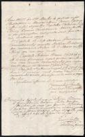 1837 Kézzel írt latin nyelvű levél