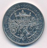 Alderney 1993. 2P Cu-Ni Trónra lépés 40. évfordulója T:1- Alderney 1993. 2 Pounds Cu-Ni 40th Anniversary of Coronation C:AU Krause KM#5