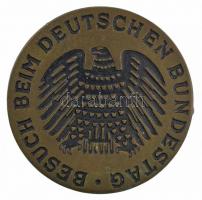 Német Szövetségi Köztársaság DN Látogatás a Bundestag-nál fém jelvény (30mm) T:1-  Federal Republic Germany ND Visit at the Bundestag metal badge (30mm) C:XF