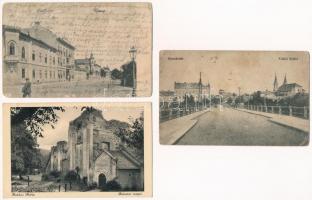 5 db RÉGI történelmi magyar város képeslap vegyes minőségben / 5 pre-1945 historical Hungarian town-view postcards in mixed quality from the Kingdom of Hungary