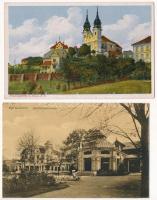 9 db RÉGI külföldi város képeslap vegyes minőségben / 9 pre-1945 European town-view postcards in mixed quality