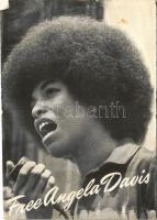 1970 Free Angela Davis. Published by the World Federation of Democratic Youth. Printed address line of President Nixon (EK)