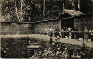 Püspökfürdő, Szentlászlófürdő, Baile Episcopesti, Baile 1 Mai; Közös fürdő, fürdőzők / spa, bathers (Rb)