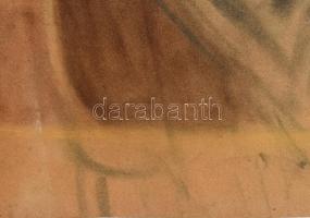 Feltehetően Farkasházy Miklós: Önarckép. Pasztell, velúrpapír. 60x50cm