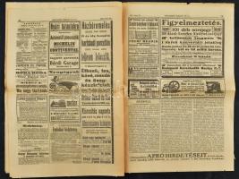 1910 Újságrészlet a Krassó-szörényi ítéletidő okozta pusztulásról, 4p