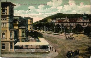 1909 Brassó, Kronstadt, Brasov; Rezső körút, Villa Kertsch / Rudolfsring / street