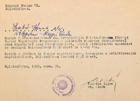 Balatonfüred fejlődése a felszabadulástól napjainkig. Balatonfüred, 1965., Balatonfüred Községi Taná...