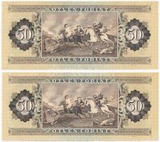 1983. 50Ft (2x) egyugrású sorszámokkal "D 146 038633-D 146 038635" T:I,I- Adamo F23