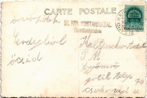 1940 Érmihályfalva, Valea lui Mihai; Visszatért! feldíszített vasútállomás / decorated railway stati...