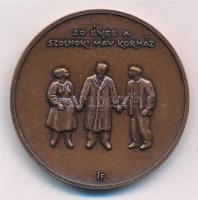 Simon Ferenc (1922-) 1997. 30 éves a szolnoki MÁV Kórház kétoldalas bronz emlékérem (42,5mm) T:1-