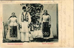1906 Oravica, Oravita; Román népcsoport. Gross Gyula / Romanian folklore