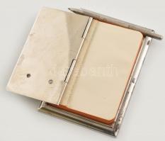 1938 Scheiber Miklós Gépészmérnök asztali notesze, 12x8cm