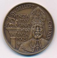 1980. Szent Gellért / Szeged MDCCCLXXX - Árvízi fogadalom MCMLXXX kétoldalas bronz emlékérem (42,5mm) T:1-