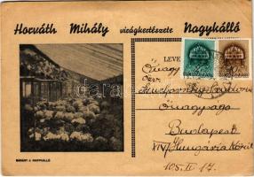 1941 Nagykálló, Horváth Mihály virágkertészete, reklám (EB)