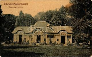 1907 Magyaróvár, Mosonmagyaróvár; Főhercegi ligeti pavilon. W.L. (?) 2171. Pingitzer Ignác kiadása (fl)