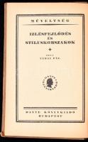 Nádai Pál: Ízlésfejlődés és stíluskorszakok. Műveltség. Bp., [1924], Dante (Globus-ny.), 150+(10) p. + XV t. Szövegközi és egészoldalas fekete-fehér képekkel illusztrálva. Kiadói félvászon-kötés.