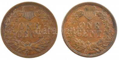 Amerikai Egyesült Államok 1903. 1c bronz "Indián fej" + 1907. 1c bronz "Indián fej&qu...