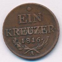 Ausztria 1816A 1kr Cu T:2- Austria 1816A 1 Kreuzer Cu C:VF Krause KM#2113