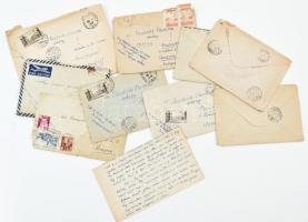 1947-1952 Szakács Levente őrmester ausztriai fogsága utáni francia idegenlégióbeli észak-afrikai, majd indokínai éveiből írt 9 db levél az ottani életéről (sok német fiatal katonával, amerikai felszereléssel)