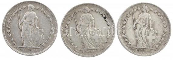 Svájc 1944-1946. 1/2Fr Ag (3xklf) T:2,2-
Switzerland 1944-1946. 1/2 Franc Ag (3xdiff) C:XF,VF
Krau...