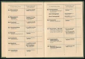 cca 1910 A német Merck gyár gyógyszerkészítményeinek magyar nyelvű ismertetője, kartonborítóban, Wir...