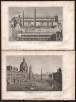 cca 1850 20 db római építményeket bemutató metszet metszet. lapméret 15x23 cm