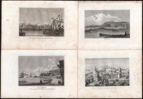 cca 1850 24 db metszet Törökország Istanbul, stb. . lapméret 15x23 cm / Engravings from Turkey