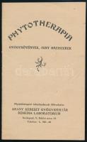 1930 A budapesti Arany Kereszt Gyógyszertár Remedia Laboratóriuma Phytotherapia, gyógynövények mint házi szerek című kiadványa, egy külön lapon a Varró-féle ER-csodabalzsammal, 16p