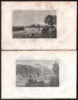 cca 1850 kb 30 db acélmetszet főleg Ausztria, Svájc.  lapméret 15x23 cm / Engravings of Switzerland and Austria