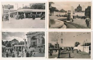 Budapest, Nemzetközi Vásár - 8 db régi képeslap
